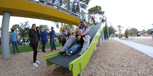 13 Mesa Park Parent and child on slide Arizona