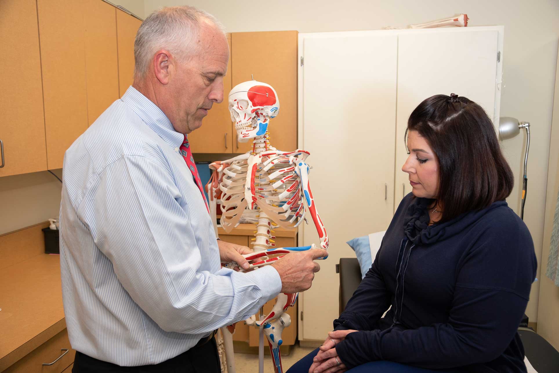 St. Tammany Health System Bone and Joint Clinic doctor working with female patient