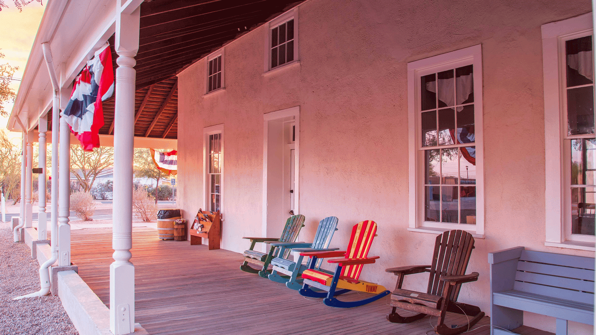 McFarland State Park front porch