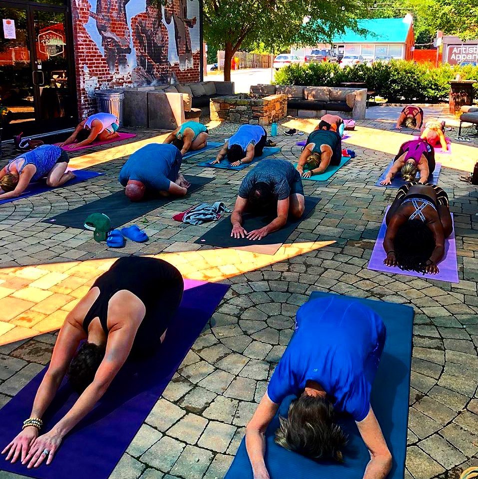 Yoga at Brown Truck